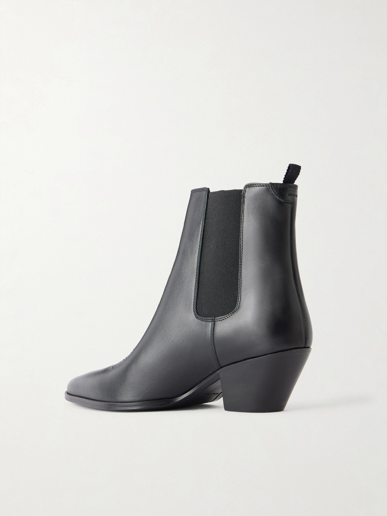 Joplin Leather Ankle Boots - Black