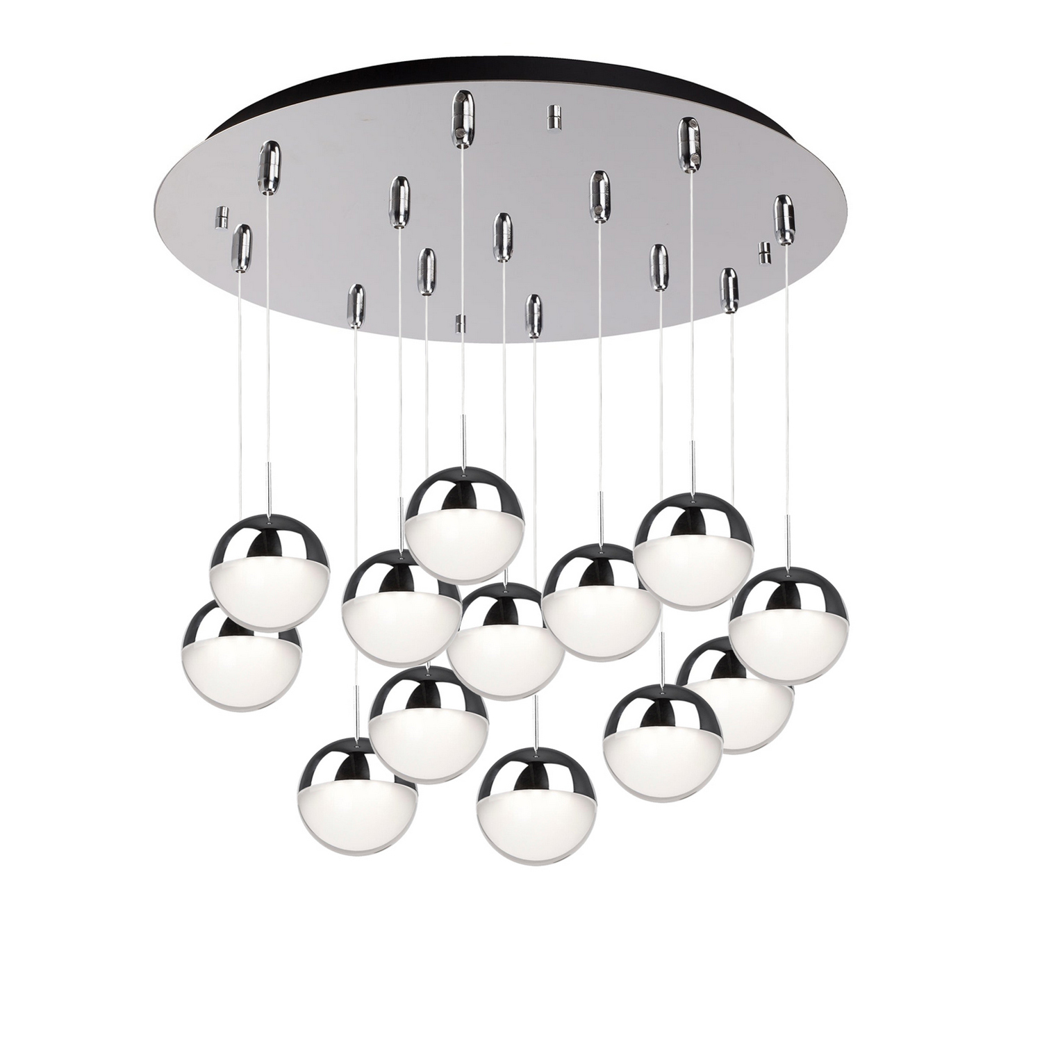 Chrome LED Pendant from the Pluto Collection
