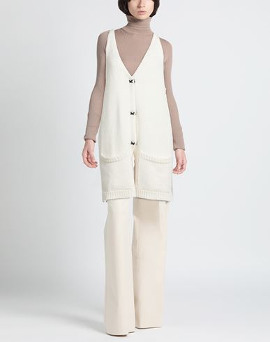 Woman Cardigan Ivory Size ONESIZE Acrylic, Alpaca wool, Wool