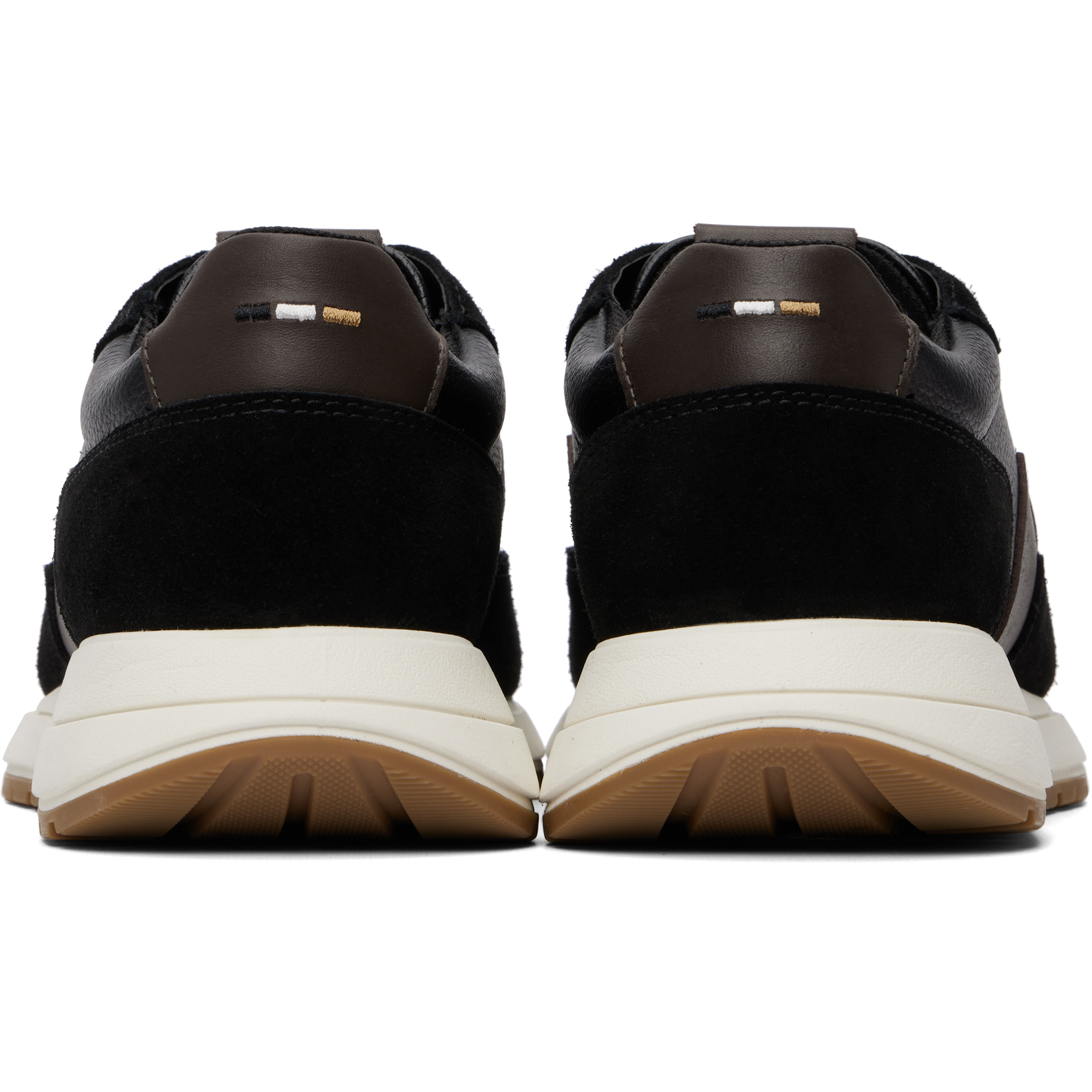 Black Leather Sneakers