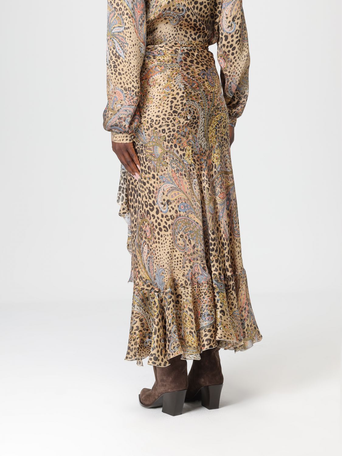 Skirt Woman color Brown