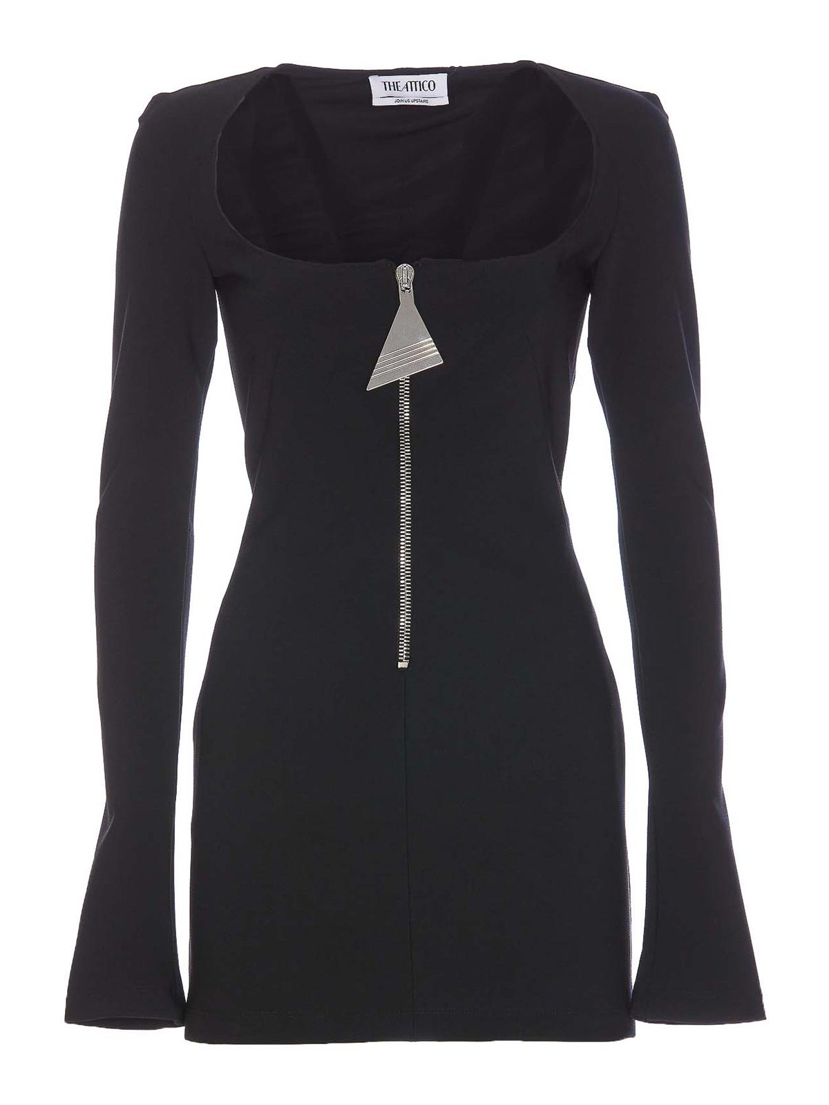 Black Polyester Blend Dress