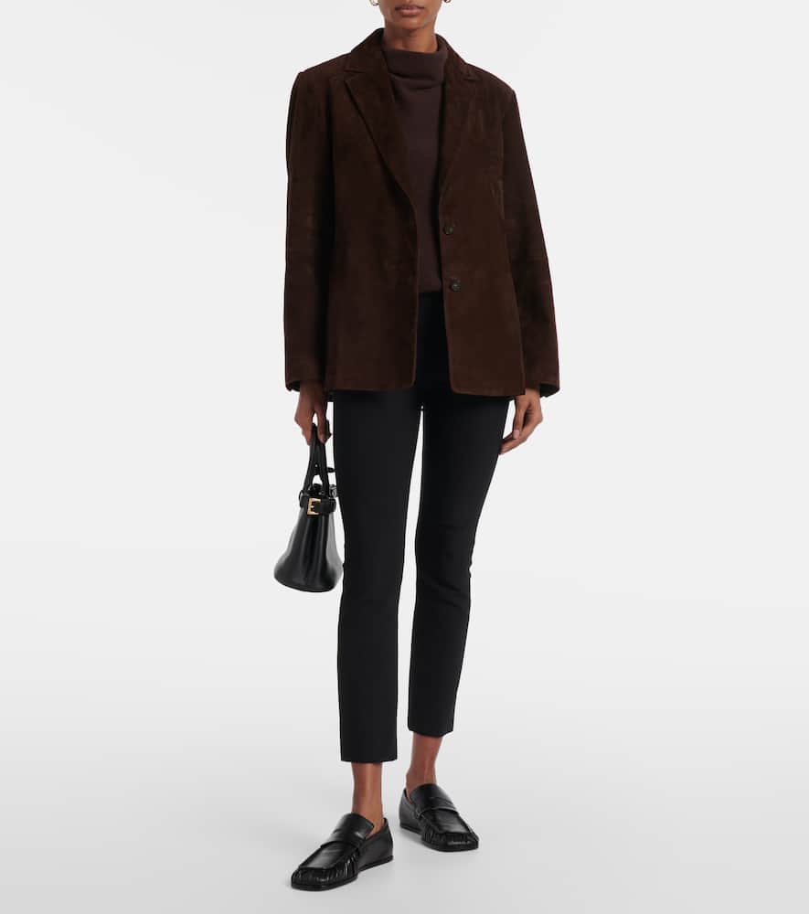 Suede blazer