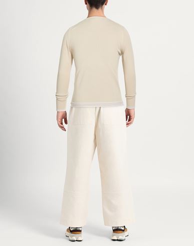 Man Sweater Beige Size 36 Cotton