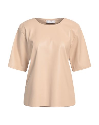 Woman Top Beige Size 6 Polyester, Polyurethane coated