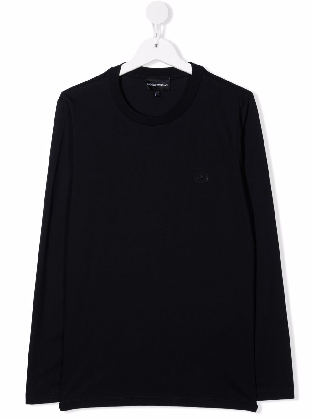 Chest logo-patch T-shirt - Blue