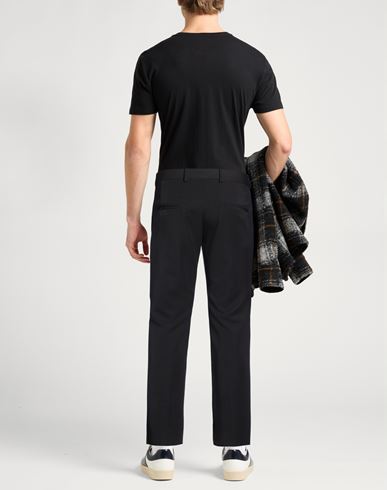 Man Pants Black Size 34 Polyester, Viscose, Elastane