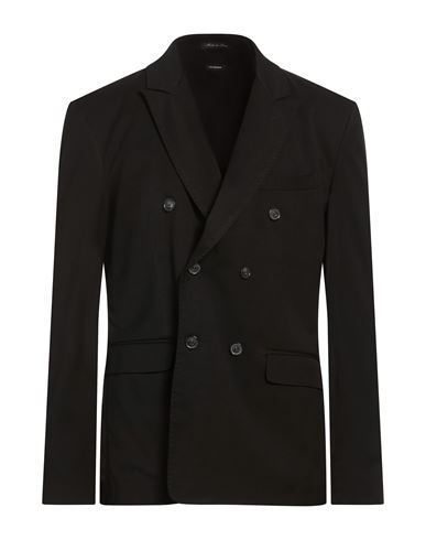 Man Blazer Black Size 44 Polyester, Viscose, Elastane
