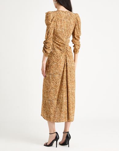 Woman Maxi dress Marigold Size 4 Silk, Elastane