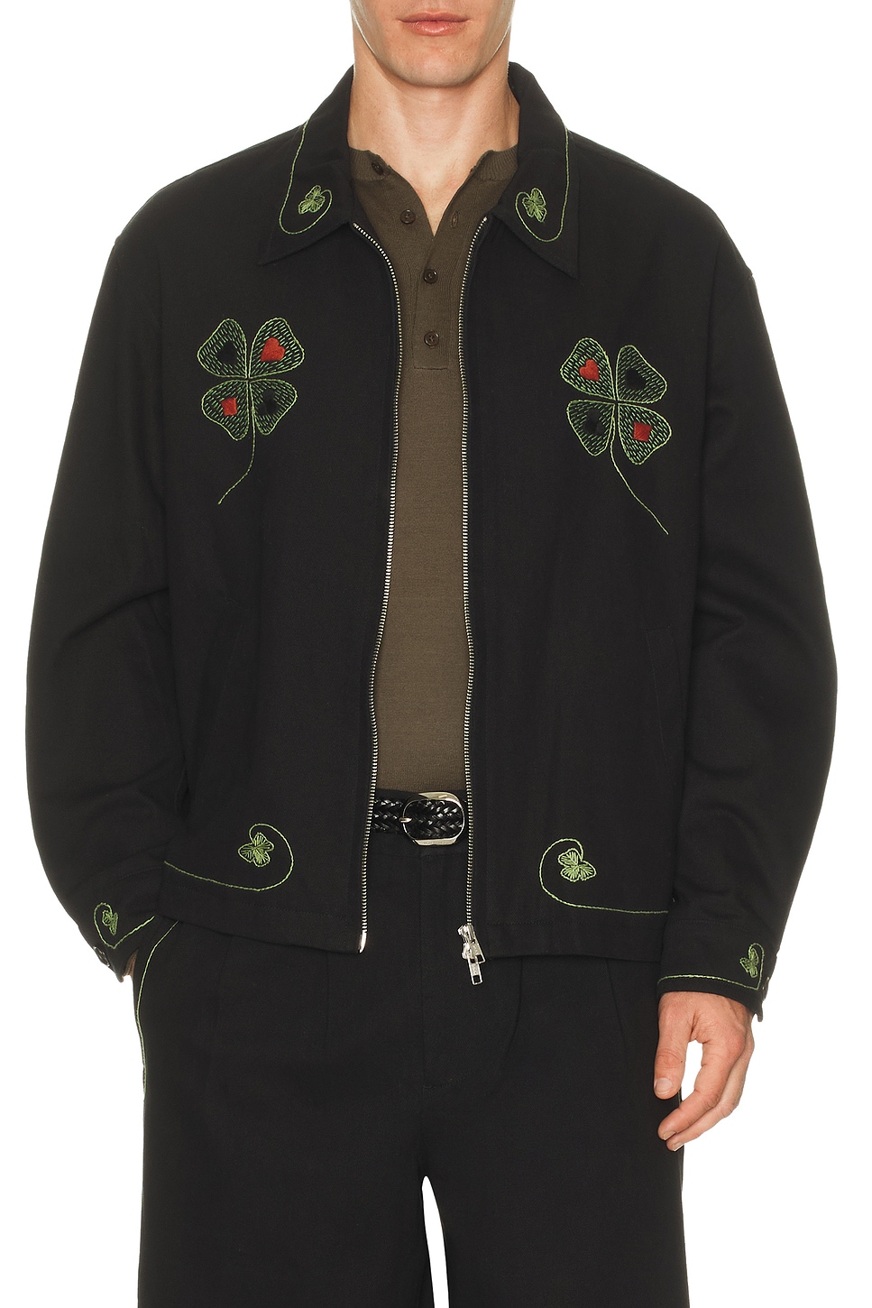 BODE Lucky Draw Jacket in Black - Black. XL/1X also in