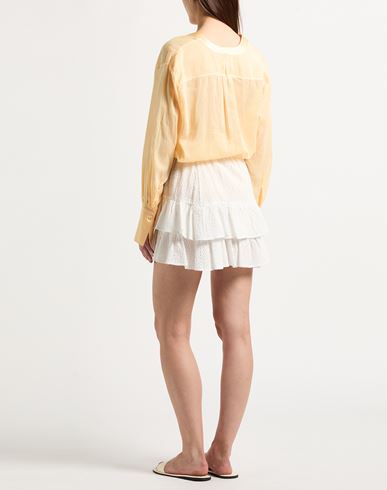 Woman Mini skirt White Size 2 Cotton