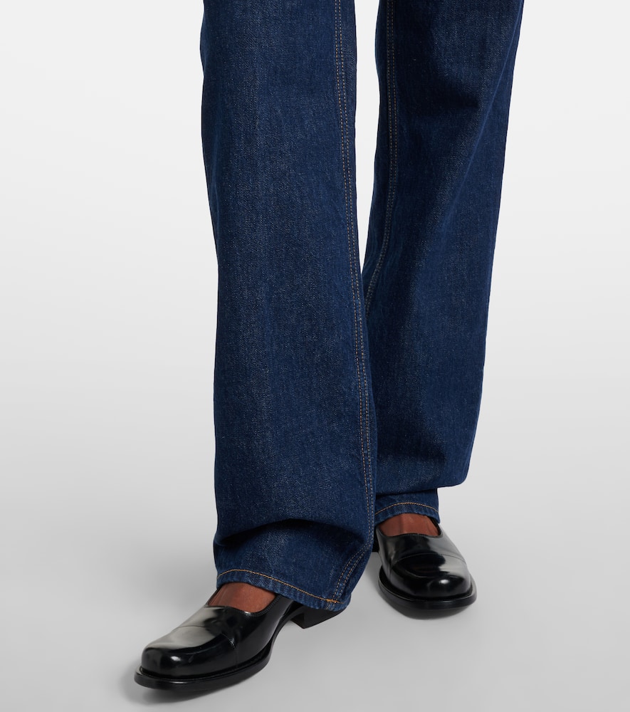 Carlyl mid-rise straight jeans