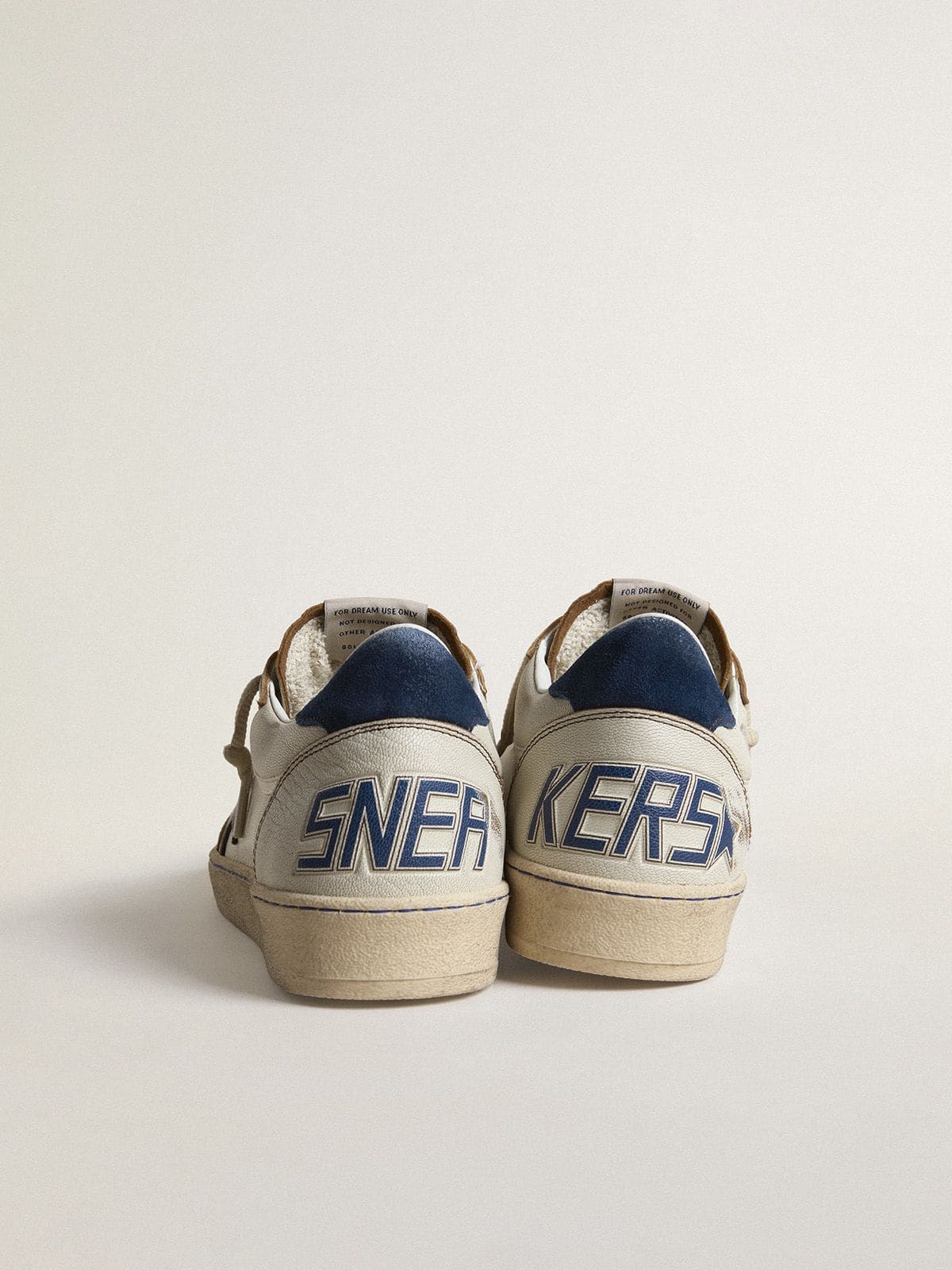 Golden Goose - Ball Star With Black Star And Blue Suede Heel Tab, Man