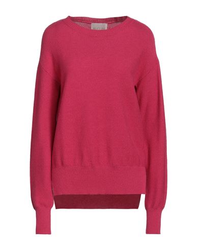N. o.w. Andrea Rosati Cashmere Woman Sweater Fuchsia Size M Cashmere
