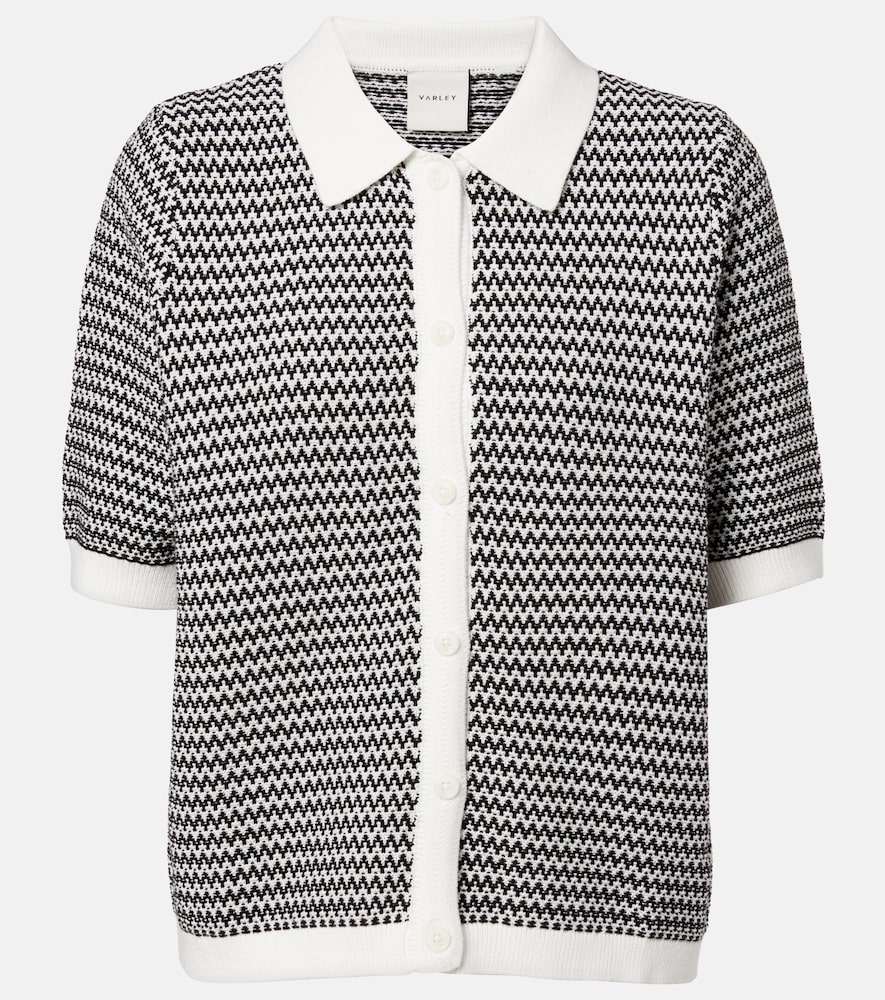 Gaelle chevron cotton cardigan