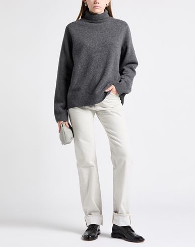 Woman Turtleneck Grey Size M Wool