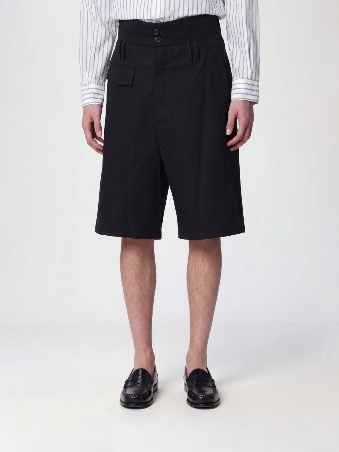 Namacheko - tailored shorts featuring belt loops pocket