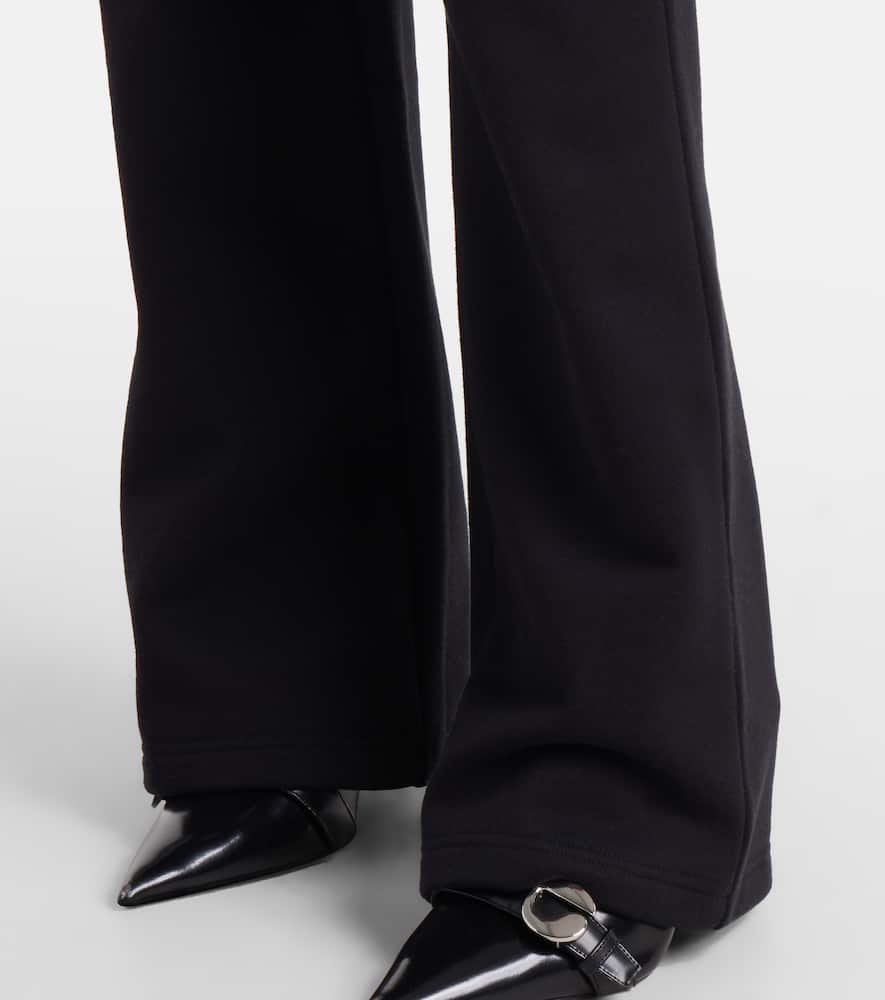 Low-rise cotton-blend sweatpants