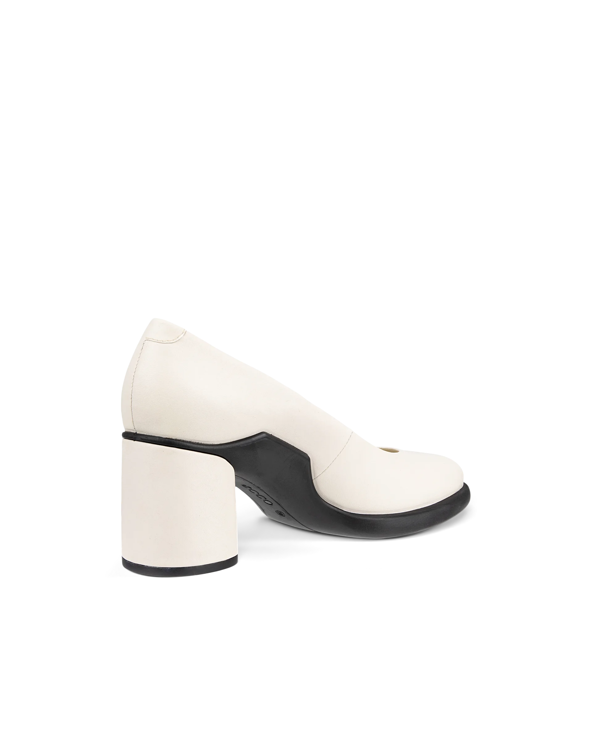 Sculpted LX 55 - Women's Leather Block-Heeled Pump - White