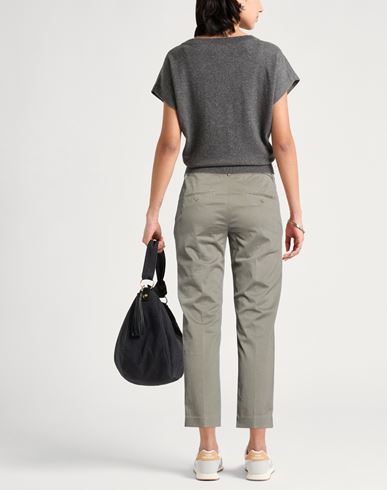 Woman Pants Grey Size 25 Cotton, Elastane