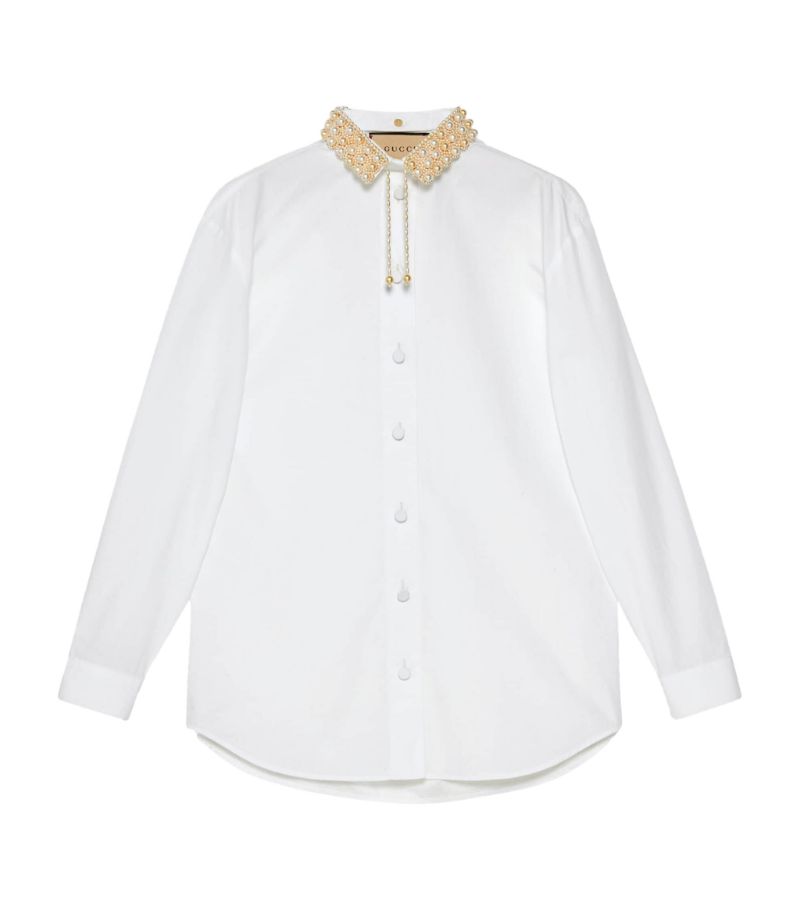 Embroidered Collared Shirt