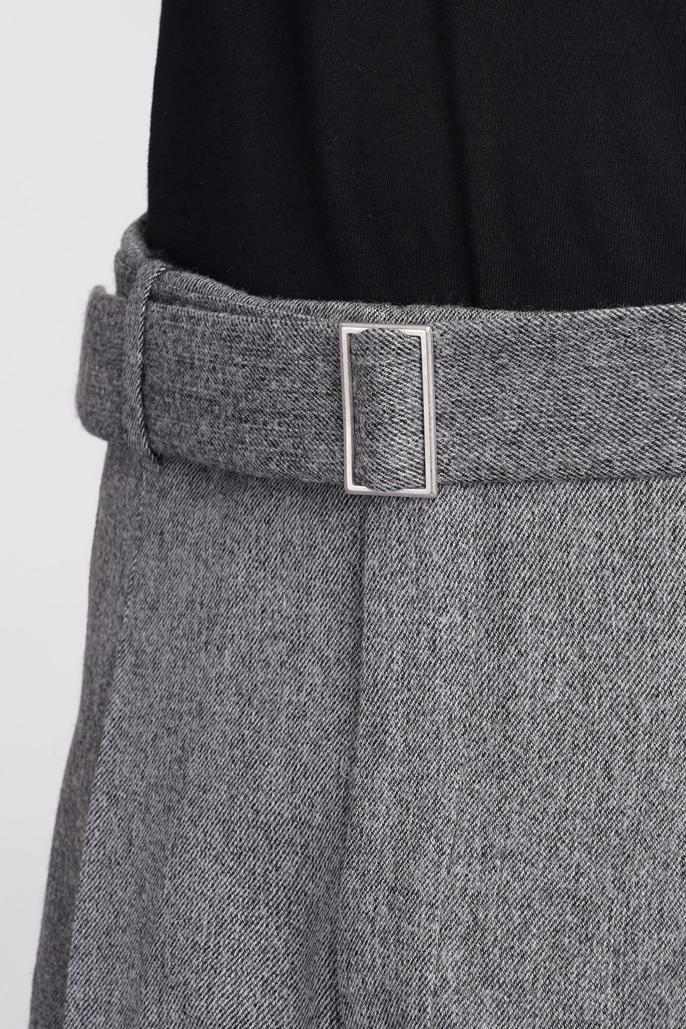 Belted tailored trousers - Grey