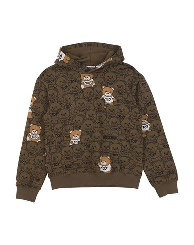 Kid Sweatshirt Military green Size 10 Cotton, Elastane