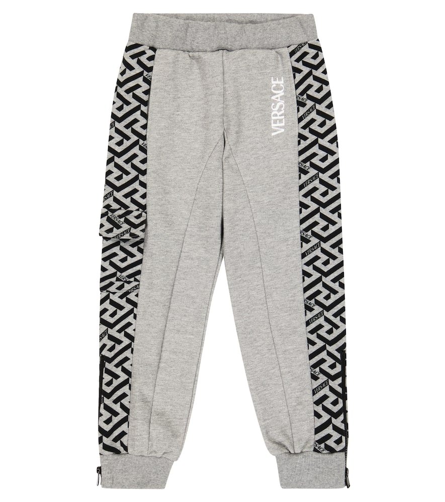Versace Kids La Greca cotton sweatpants