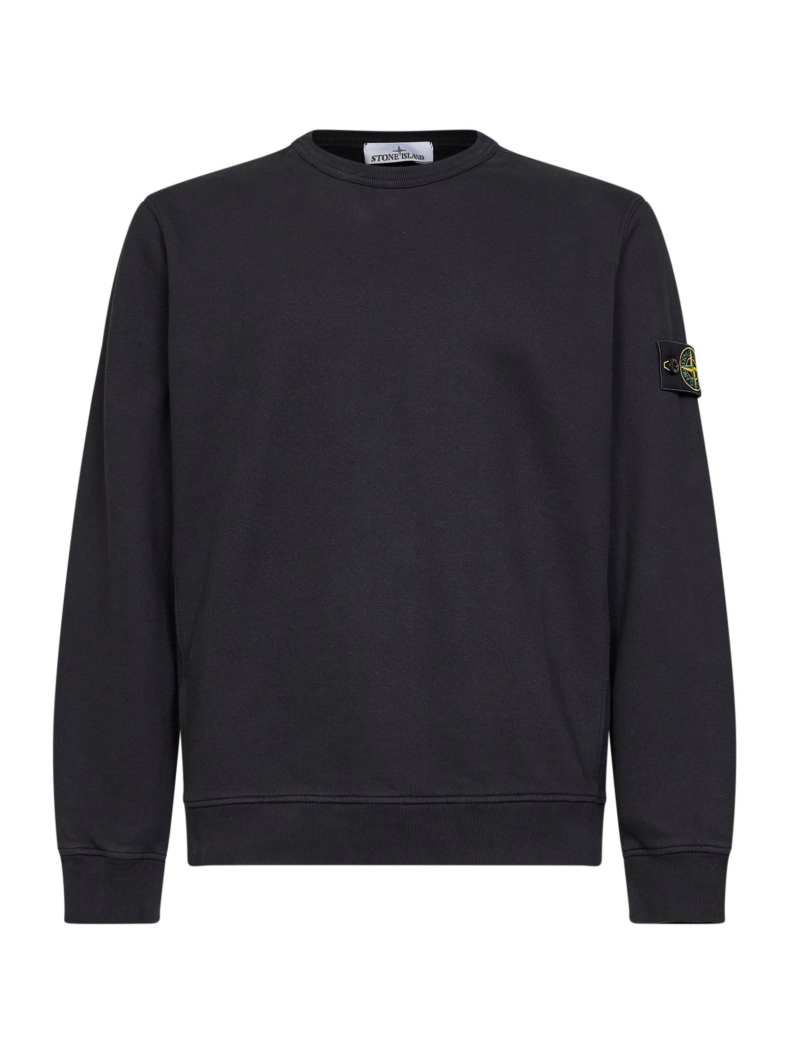 Crewneck Organic Cotton Sweatshirt — Black