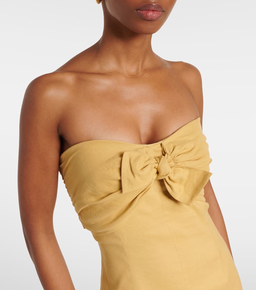 Rahel linen and cotton-blend maxi dress