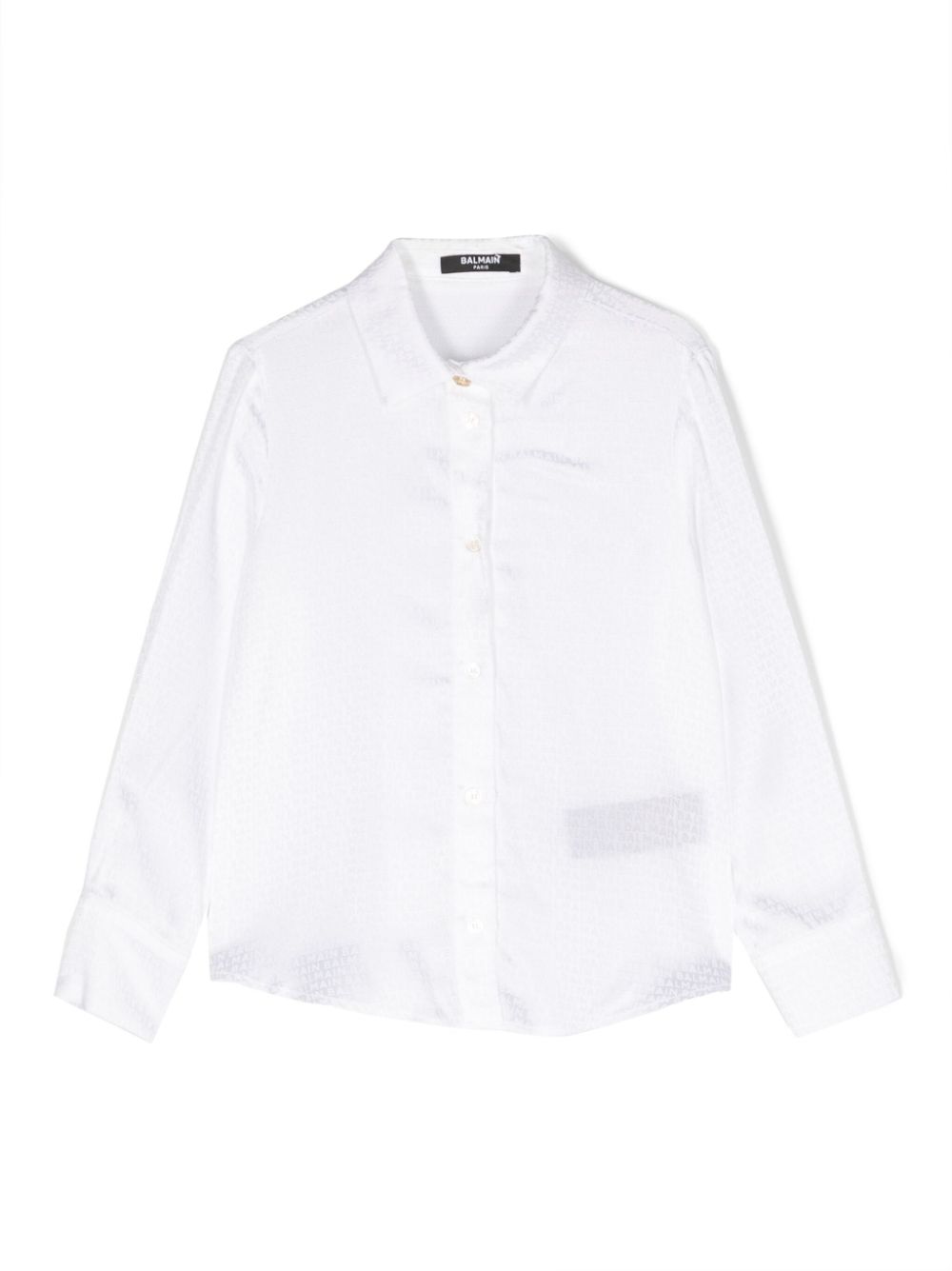 Logo-print long-sleeve shirt - Black
