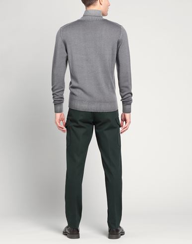 Man Turtleneck Grey Size 44 Merino Wool