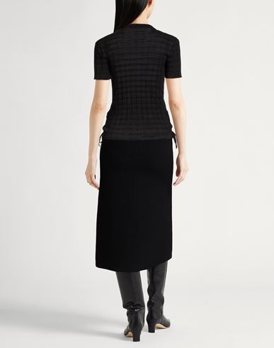 Woman Sweater Black Size L Cotton, Polyamide