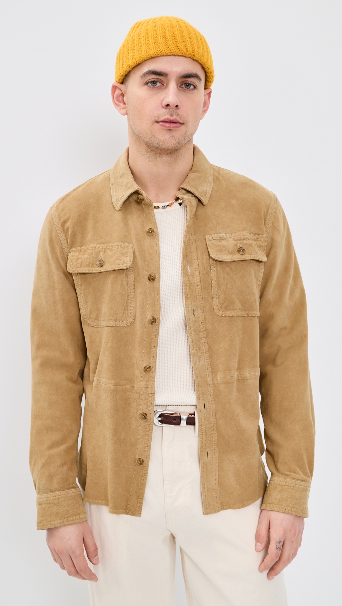 Original Label Lightweight Goat Suede Jacket Berkshire Tan