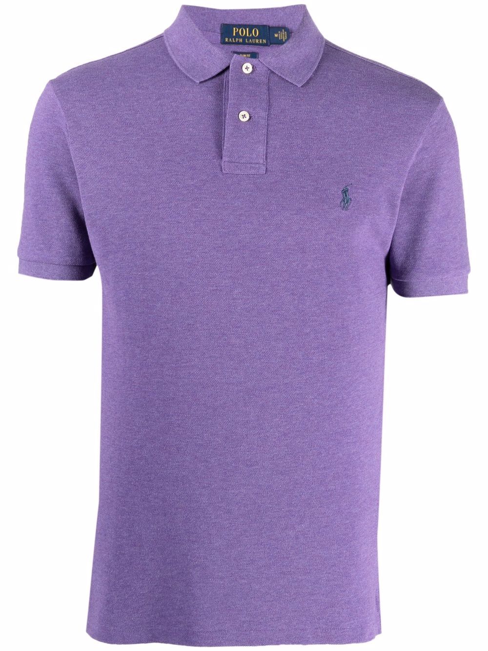 Short-sleeve polo shirt - Purple