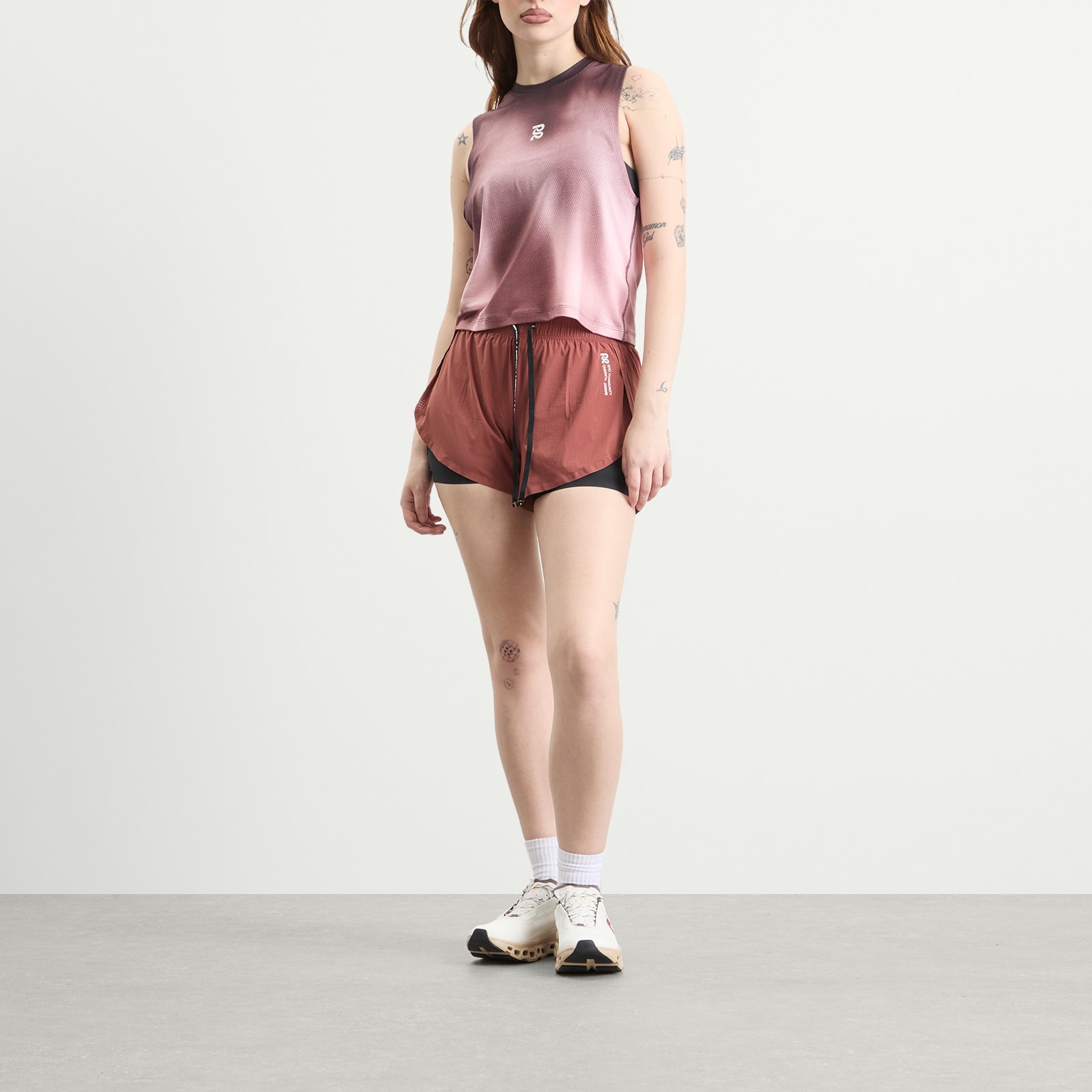 Women's Womens Micromesh™ Muscle Tank Mahogany Multi
