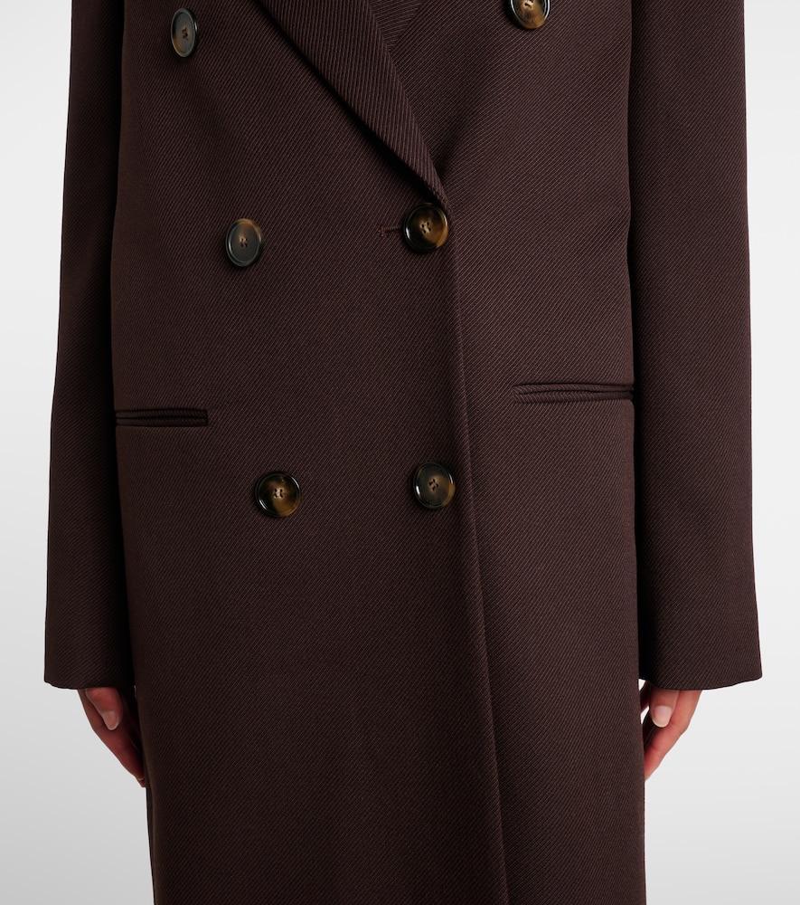 Wool twill coat