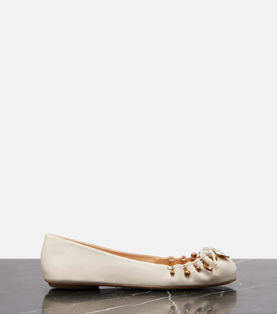 Chloé Chloé Charms leather ballet flats