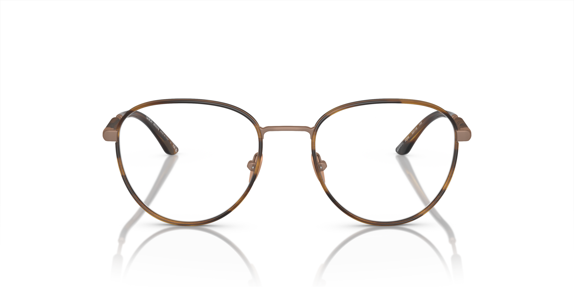Giorgio Armani Man Giorgio Armani AR5137J 3006 Optical frames Steel Bronze Transparent Pantos Norma
