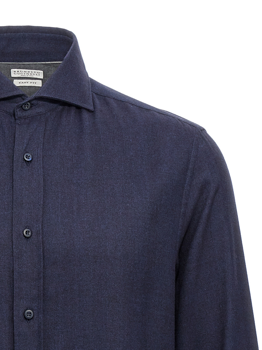 Blue Regular Fit Shirt