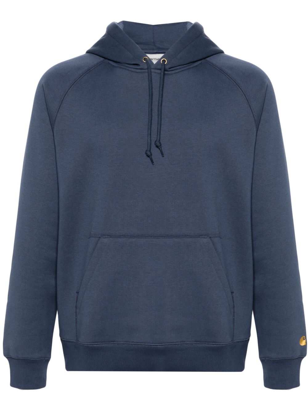 Logo-print cotton-blend hoodie - Black