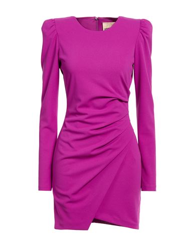 Woman Mini dress Mauve Size 6 Polyester, Elastane