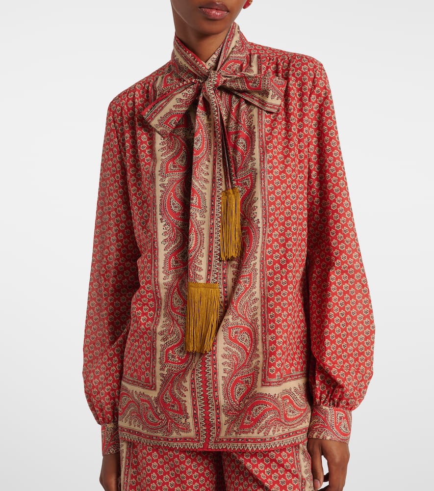 Printed cotton top
