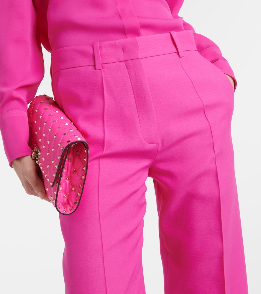 Crêpe Couture wool wide-leg pants