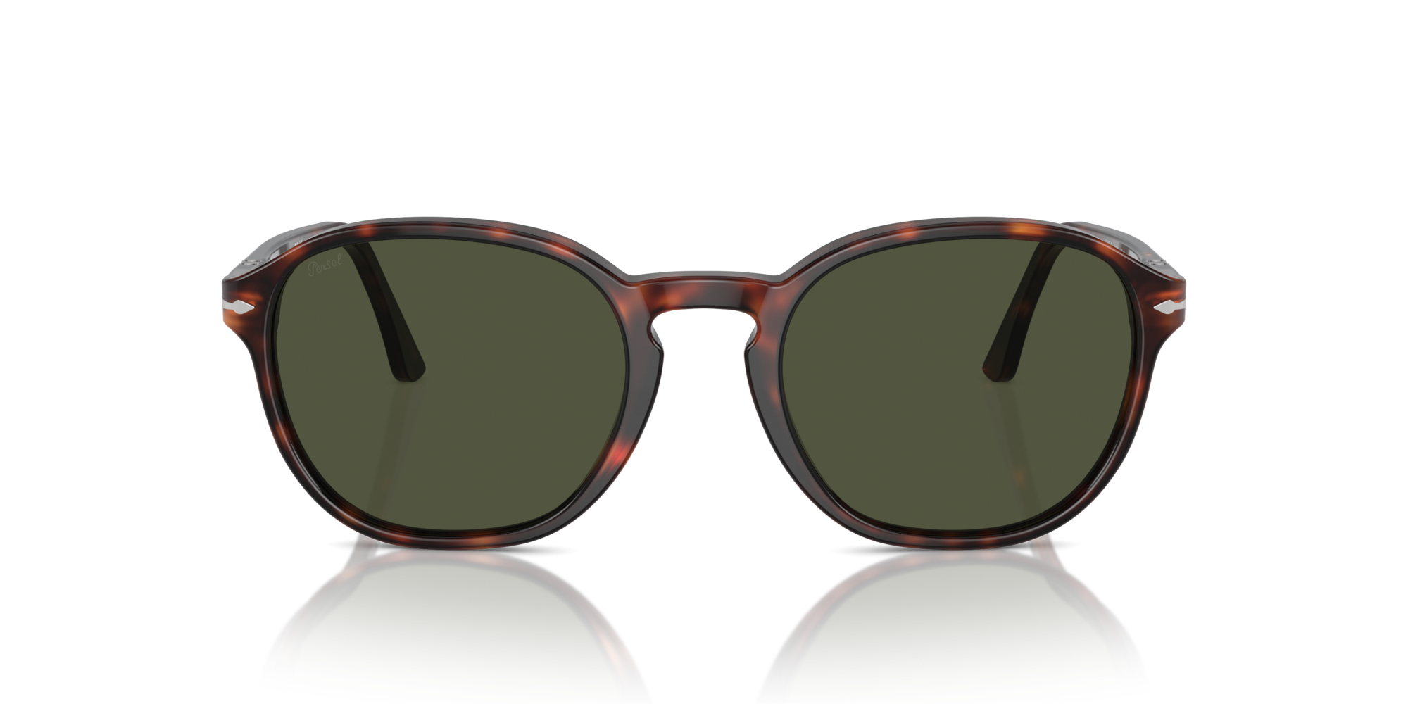 Persol Unisex Persol PO3343S 24/31 Sunglasses Acetate Turtle Green Pillow Norma