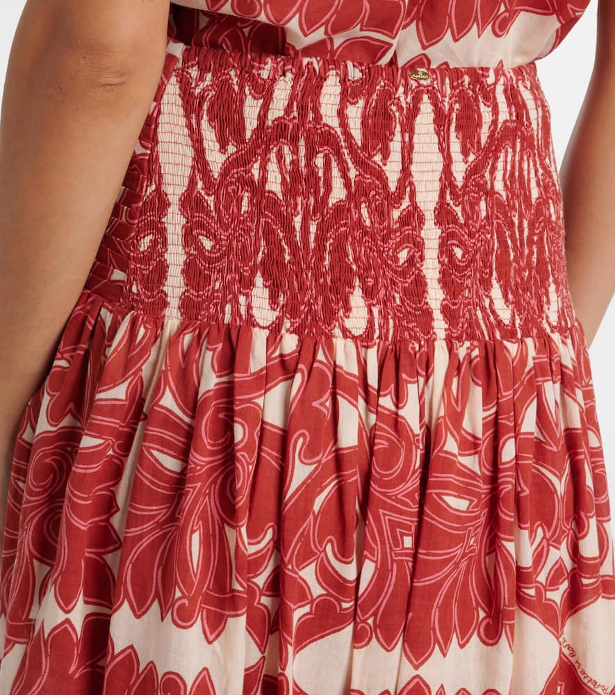 Carla printed cotton maxi skirt