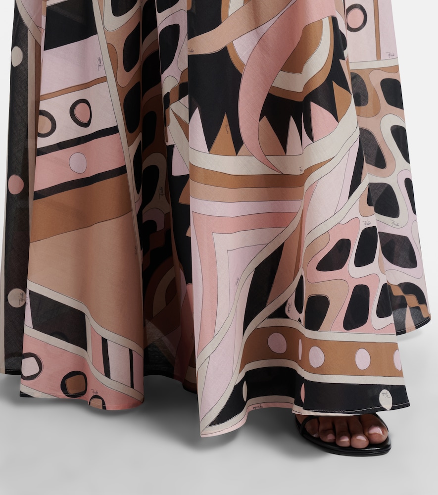 Vivara cotton muslin maxi skirt