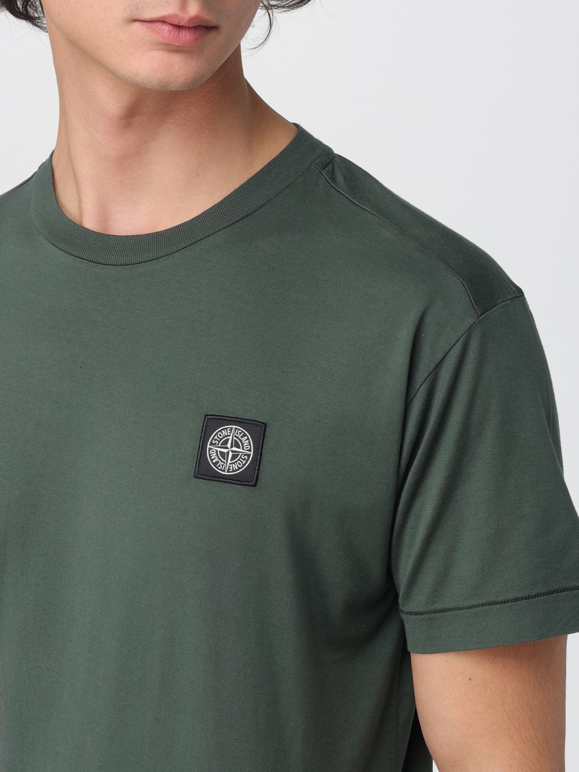 T-Shirt Men color Green