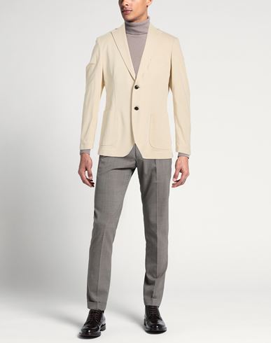 Man Blazer Beige Size 40 Cotton