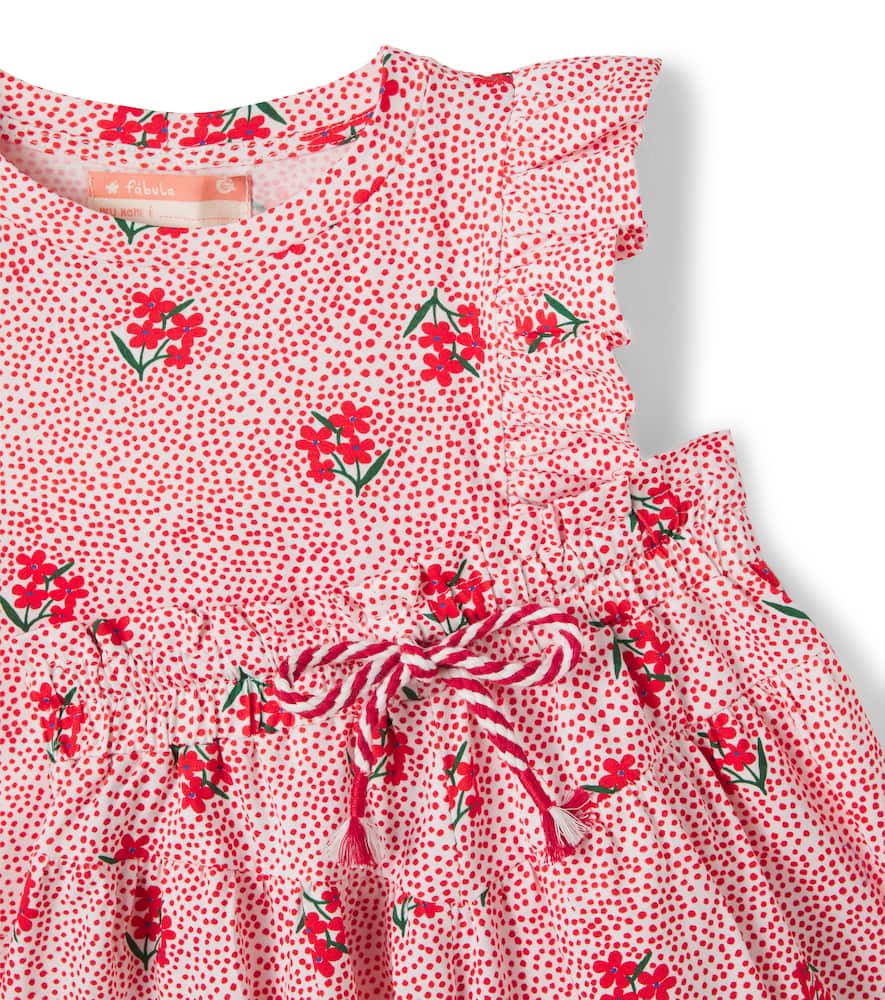 Fábula Jardinzinho cotton top and shorts set